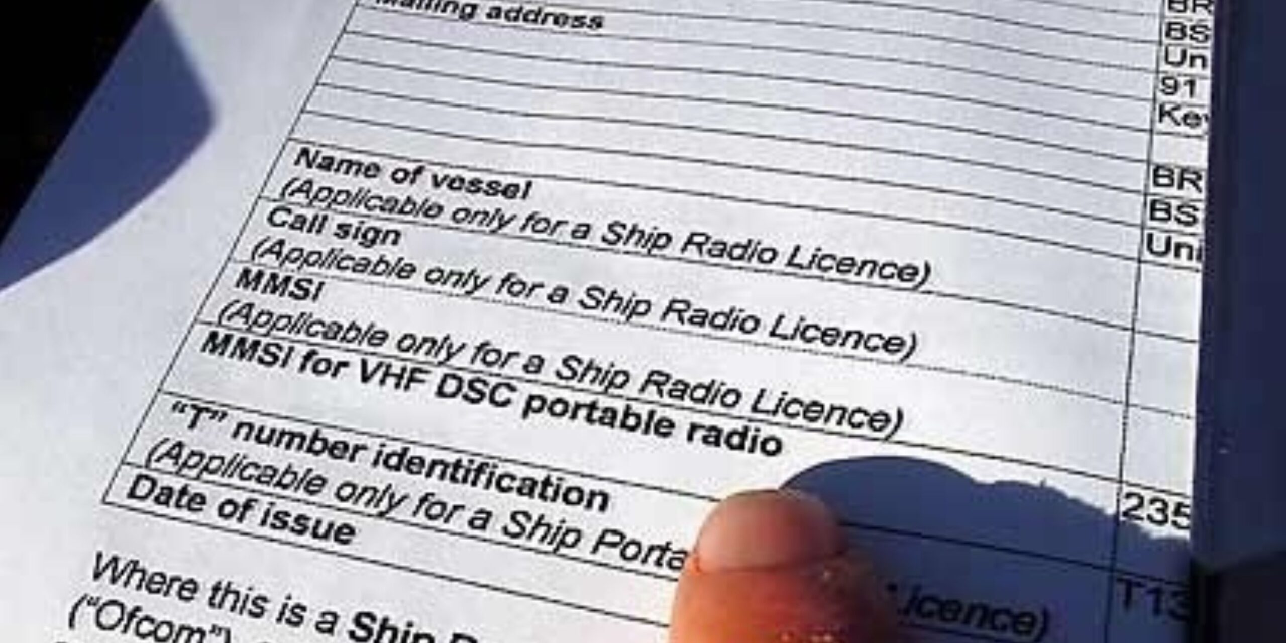 mmsi radio licence application